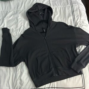 Skims Charcoal Zip up Hoodie